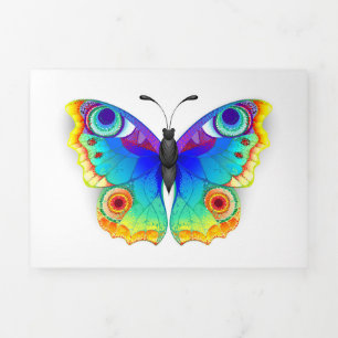 Anuncio Tríptico Mariposa Pavo Real Ojo de Arcoíris
