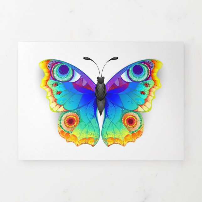 Anuncio Tríptico Mariposa Pavo Real Ojo de Arcoíris (Foto de portada)