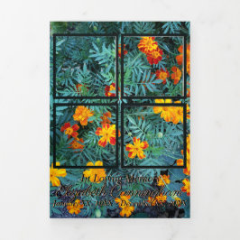 Anuncio Tríptico Memorial cuatro fotos de fondo marino