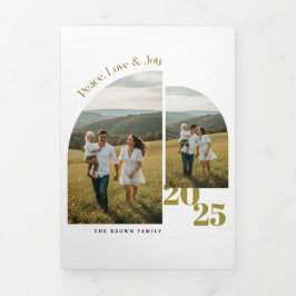 Anuncio Tríptico Minimal Christmas Family Arch Photo