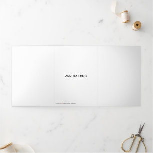 Anuncio Tríptico Minimalista Blanco Elegante para Cualquier Ocasión
