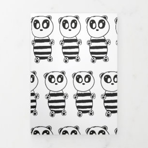 Anuncio Tríptico Niños Panda 