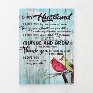 Anuncio Tríptico Para mi Esposo   Regalo perfecto personalizado