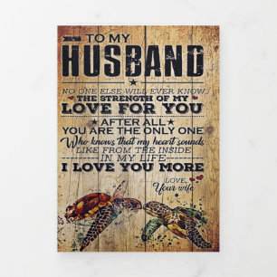 Anuncio Tríptico Regalo a mi esposo Carta encantadora para mi esp
