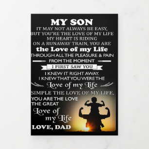 Anuncio Tríptico Regalo Personalizado Para Hijo Mejor regalo para