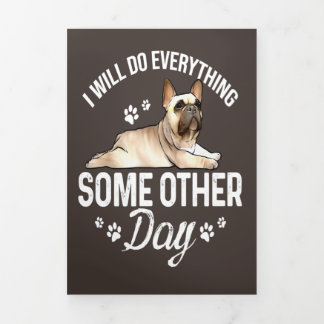 Anuncio Tríptico Regalos Mascotas de Perro Perro Bulldog Francés