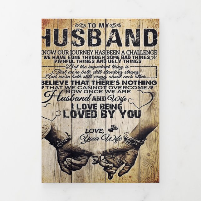 Anuncio Tríptico To My Husband | Birthday Gift To Husband | (Foto de portada)