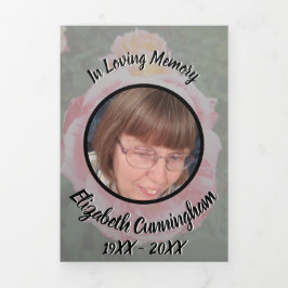 Anuncio Tríptico Translucent Variegated Pink Roses Floral Photo