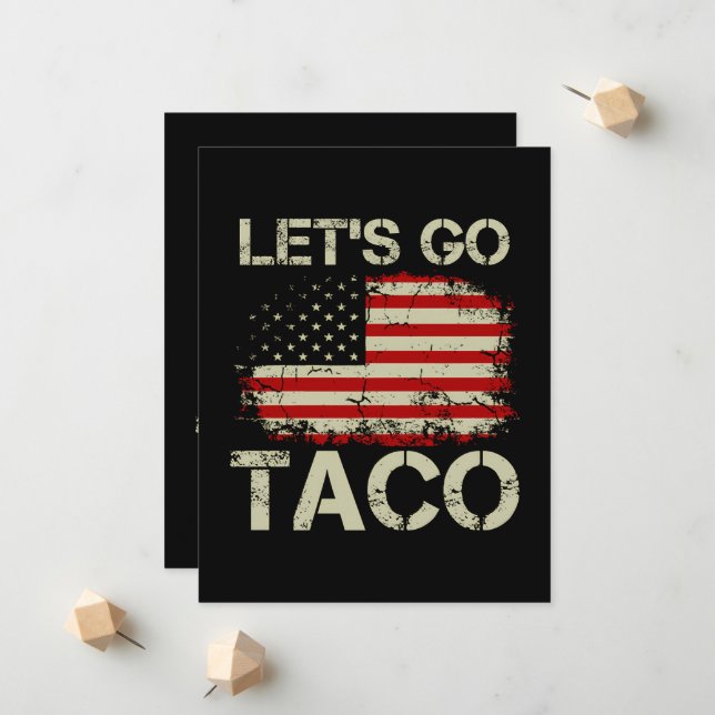 Anuncio Trump Siempre se Rajó Vámonos Taco (Anverso/Reverso In Situ)