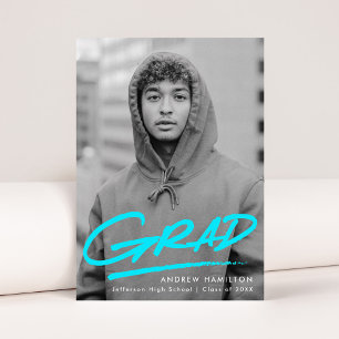 Anuncio Turquesa Graduación de fotografías modernas y di