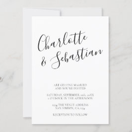 Anuncio Typografía moderna personalizada en blanco negro e