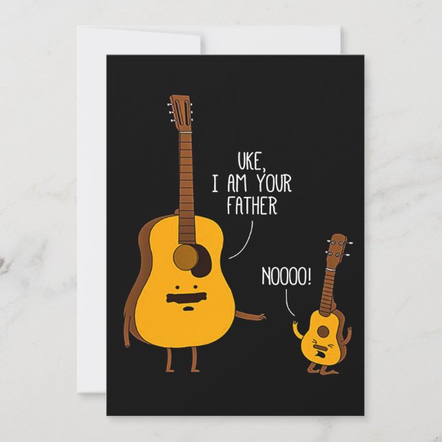 Anuncio Uke Ukulele Yo soy tu padre regalo (Anverso)