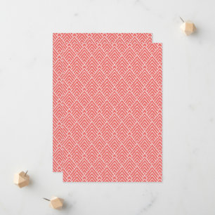 Anuncio un fondo rojo y blanco con un patrón