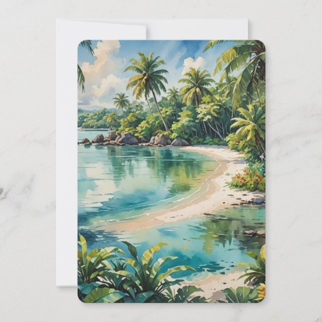 Anuncio Un lugar aislado para el buceo (Anverso)