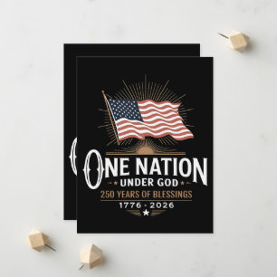 Anuncio Una nación bajo Dios 250 años de bendiciones