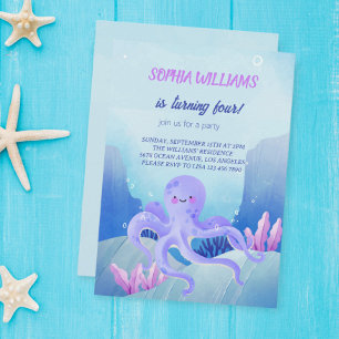 Anuncio Under Sea Party Invitation