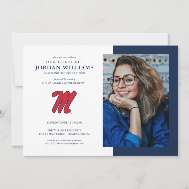 Anuncio Universidad de Mississippi | Script M (Anverso)