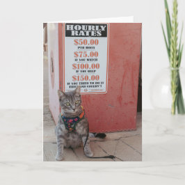 Anuncio Va a costar a tu gato Notecard