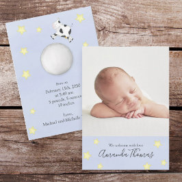 Anuncio Vaca acuarela simple saltó por la luna a