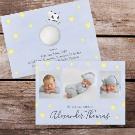 Anuncio Vaca dulce de collage de fotos saltó por la luna