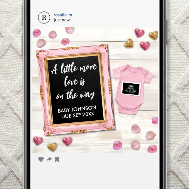 Anuncio Valentine Ultrasound Photo Social Media (Subido por el creador)