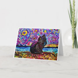 Anuncio Van Gogh Starry Night Kitty Cat<Blank Inside>