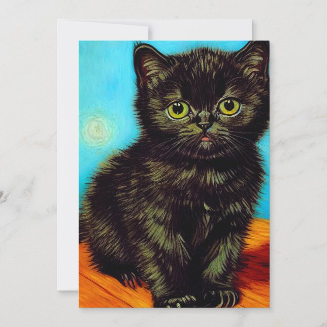 Anuncio Van Gogh Style Pouting Kitten (Anverso)