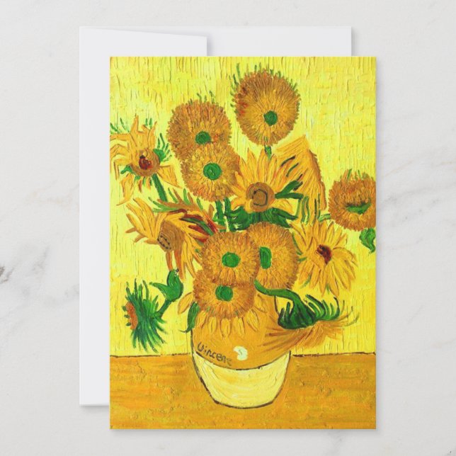 Anuncio Van Gogh Sunflowers (Anverso)
