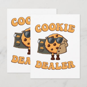 Anuncio Vendedor de galletas divertido horneando