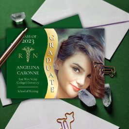 Anuncio Verde |Grado de Enfermería RN de Ola de Grado de O