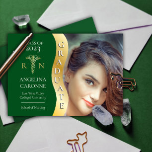 Anuncio Verde  Grado de Enfermería RN de Ola de Grado de O