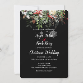 Anuncio Verdes de Navidad/Copos de Nieve/Boda de Fiesta Na