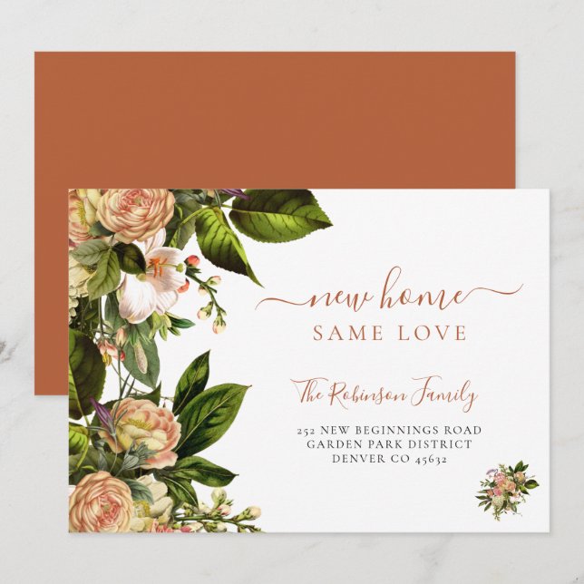 Anuncio Verdor botánico floral elegante movimiento (Anverso / Reverso)