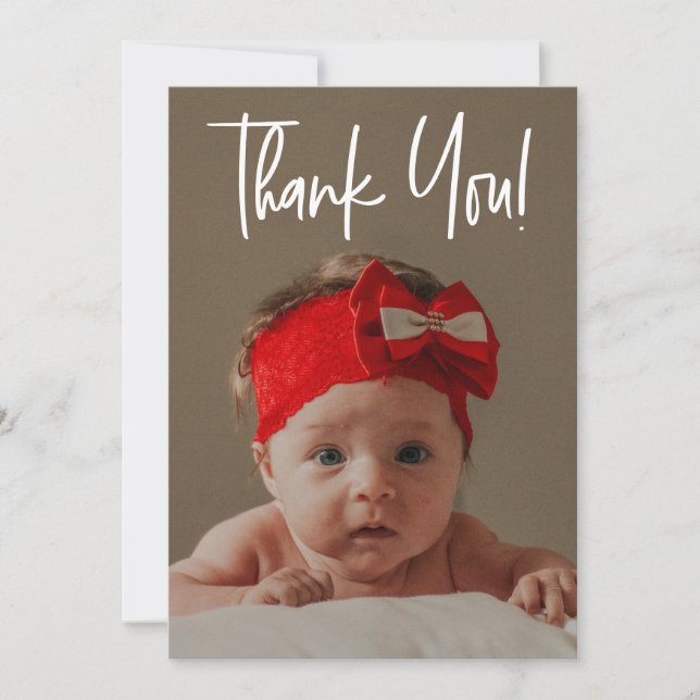 Anuncio vertical de foto de bebé (Anverso)