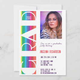 Anuncio Vertical Rainbow GRAD Year Graduation photo