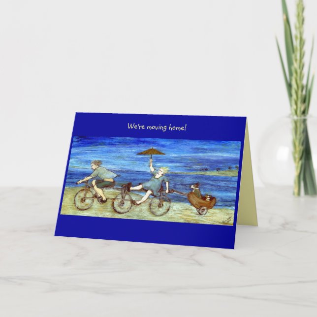 Anuncio Viajes en tándem bicicleta mudándose a casa (Anverso)