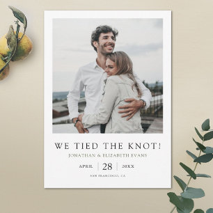 Anuncio Vinculamos al Boda moderno de fotografía de Knot