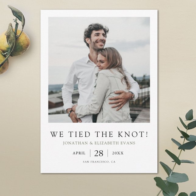 Anuncio Vinculamos al Boda moderno de fotografía de Knot (Subido por el creador)