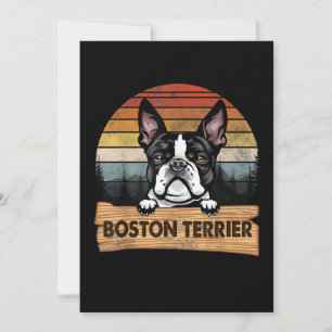 Anuncio Vintage Boston Terrier Funny Retro Regalo Perro Lo