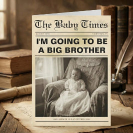 Anuncio vintage gold Newspaper Pregnancy Announcement