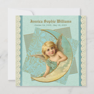 Anuncio Vintage muerte en memoria de Angel Moon Lace