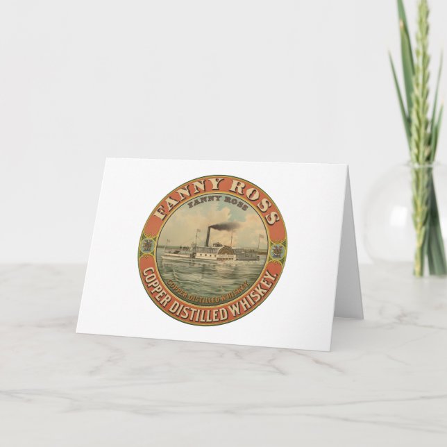 Anuncio Vintage Para Whiskey Destilado De Cobre De (Anverso)