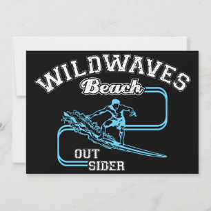 Anuncio Vintage Wild Waves Beach Outsiders Surf