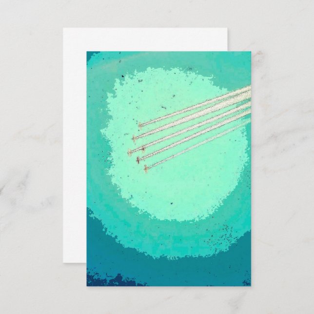 Anuncio Vuelo de avión (Anverso / Reverso)