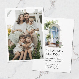 Anuncio Watercolor Door Change of Address Photo Moving