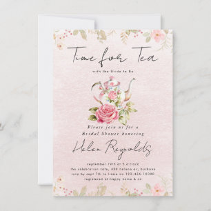Anuncio Watercolor Flor silvestre Tea Fiesta Bridal Shower