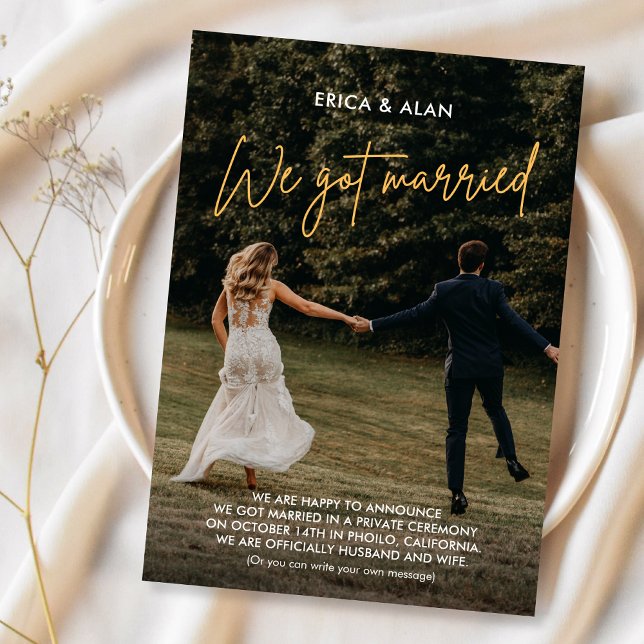 Anuncio We got married photo wedding  (Subido por el creador)