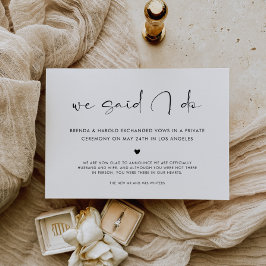 Anuncio We Said I Do Wedding