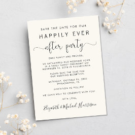 Anuncio Wedding Reception Photo Cream Save the Date