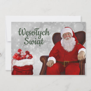 Anuncio Wesołych świąt Merry Christmas Card Polski